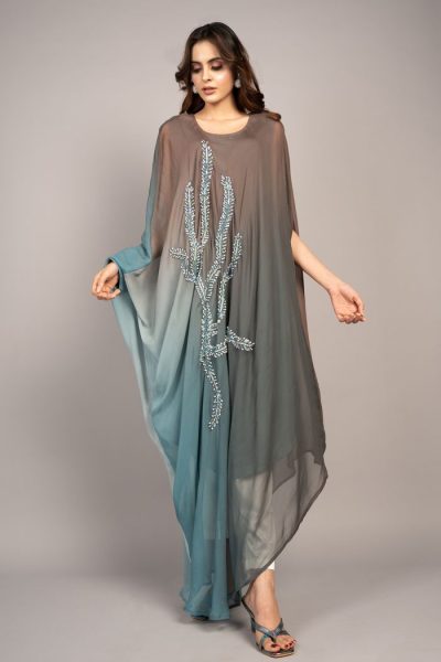 asymmetrical one side cape tunic