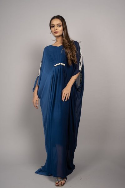 pearl pleated kaftan